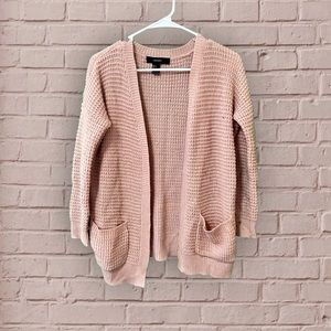 Knit Cardigan Pink Sweater